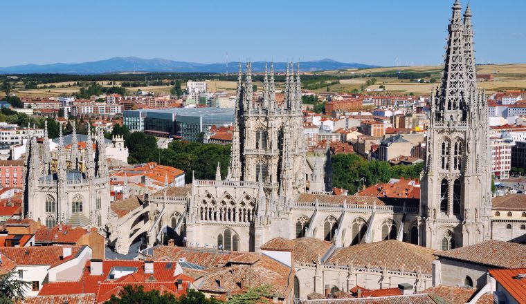 Aerial view of Cathedral of Burgos