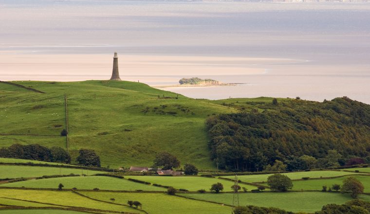 Hoad Hill with Morcambe Bay in the background