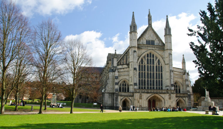 Winchester cathedral in UK