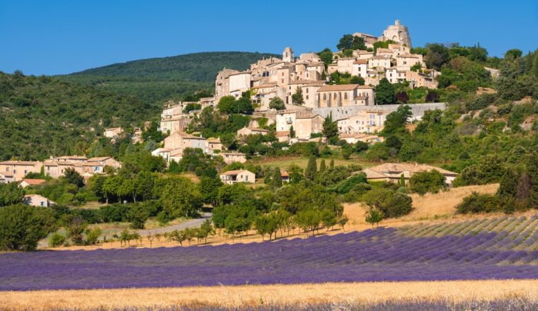 View over Provence countryside