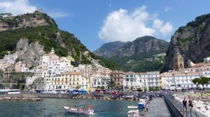 Amalfi coastline in Italy 