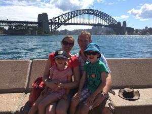 Caroline King - Sydney with the family 