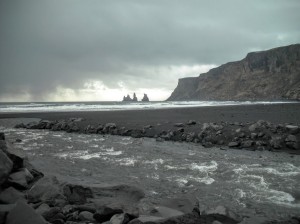 Black sand beach, Iceland