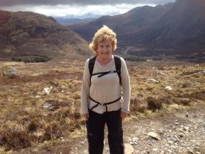 Frances Muir - West Highland Way - top of Devil's Staircase 